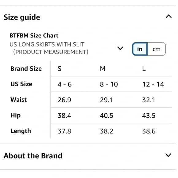 Amazon BTFMB Black Women's Maxi Skirt - Picture 10 of 10